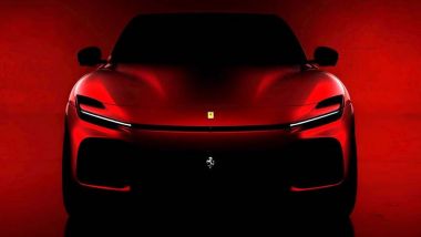 SUV Ferrari Purosangue: il teaser ufficiale del frontale