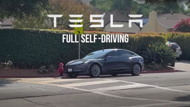 Tesla Autopilot Full Self Driving investe il manichino di un bambino sulle strisce pedonali - The Dawn Project
