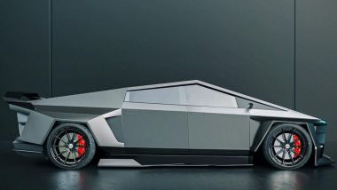 Tesla Cybertruck by Zephyr Designz: il rendering mostra le modifiche al pick-up americano