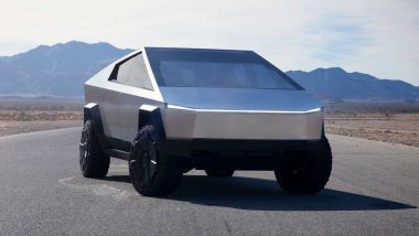 Tesla Cybertruck, l'artista del rimorchio