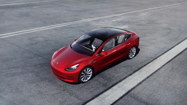 Tesla Model 3, dall'alto