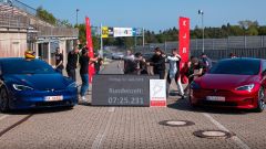 Tesla Model S Plaid: il video del record al Nurburgring