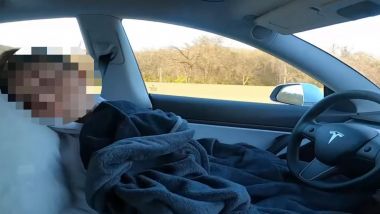 Tesla: ragazzo dorme mentre guida Autopilot per un video su TikTok