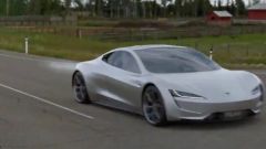 Tesla Roadster SpaceX veloce come un razzo: il video rendering