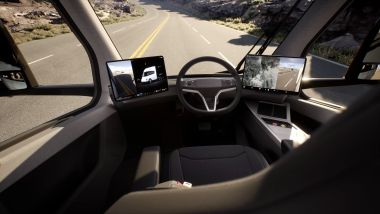 Tesla Semi: gli interni