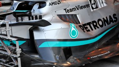 Test Bahrain 2022: dettaglio Mercedes W13