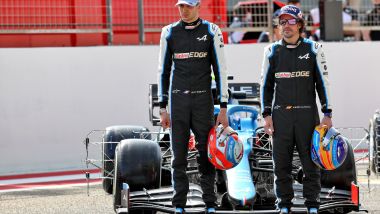 Test F1 2021: Esteban Ocon e Fernando Alonso (Alpine)