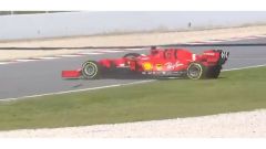 Test F1 Barcellona 2020: il testacoda di Vettel - Video