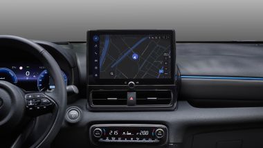 Toyota Yaris 2024 Premiere Edition, il display dell'infotainment