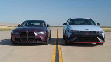 U-Drag Race Hyundai vs BMW: la Ioniq 5 N e la M4 Competition pronte alla sfida