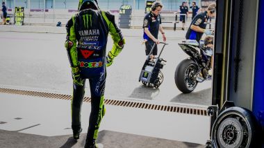 Valentino Rossi ai test di Losail 2020 con la Yamaha