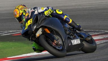 Valentino Rossi sulla Yamaha R1 WSBK nel 2018
