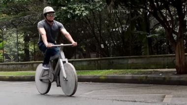 Video da YouTube: la bicicletta in cemento armato. 135 kg da portare a spasso!