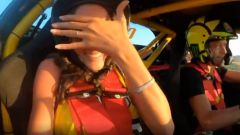 Rossi terrorizza la sua Francesca driftando con l'auto