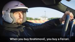 Video: Ibrahimovic con Sainz e Leclerc in pista su Ferrari 296 GTB