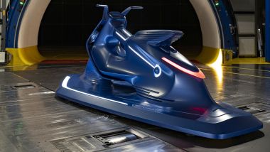 Vmoto e Pininfarina a EICMA 2022: visuale posteriore del prototipo