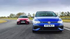 Volkswagen Golf R vs Mercedes AMG A45 S drift mode video