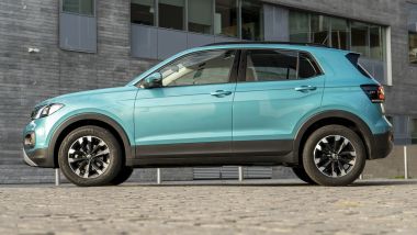 Volkswagen T-Cross 1.0 TSI Style: visuale laterale