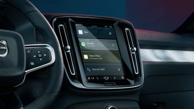 Volvo C40 Recharge: lo schermo centrale dell'infotainment