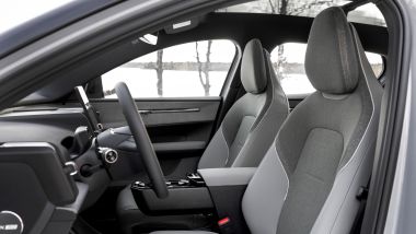 Volvo EX30 Cross Country: i sedili anteriori sono molto confortevoli