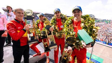WEC 2023, 24 Ore di Le Mans: Antonello Coletta con l'equipaggio vincitore
