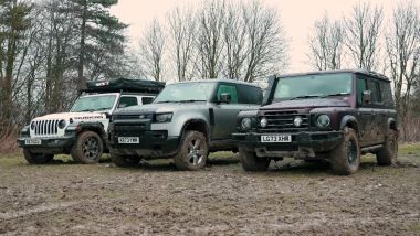 Wrangler Rubicon vs Defender 90 vs Grenadier: sfida tra titani