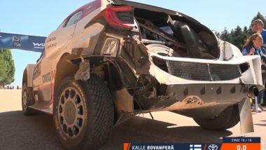 WRC 2022, Rally Grecia: la Yaris di Kalle Rovanpera al via della SS10