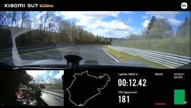 Xiaomi SU7 Ultra: il record al Nurburgring che abbassa il tempo della Porsche Taycan Turbo GT