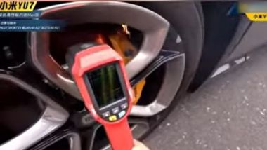 Xiaomi YU7 Max: fiamme dalle pinze e temperatura fino a 619° C (foto dal video YT)